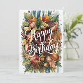 Mystiek Mooi Seizoen Herfst Herfst Gelukkige Verja Kaart (Staand voorkant)