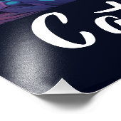 Mystiek Native American Pop Art Cat Jouw tekst toe Foto Afdruk (Hoek)