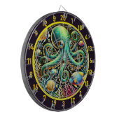 Mystiek Octopus Dartbord (Voorkant Links)