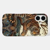 Mystiek Oerwoud Kat grillige filigraan Case-Mate iPhone Case (Achterkant (horizontaal))