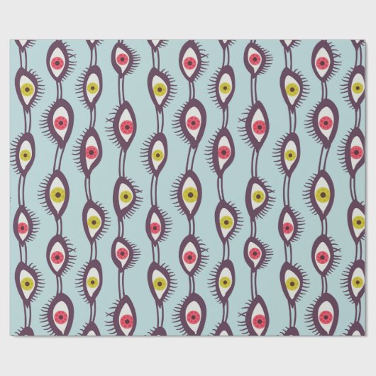 Mystiek Ogen Patroon - Psychedelische Trippy Desig Cadeaupapier (Vlak)
