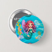 Mystiek ontwerp ronde button 5,7 cm (Voorkant /achterkant)