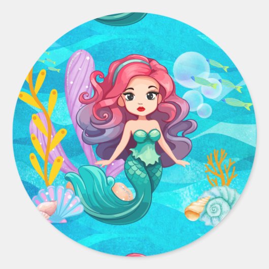 Mystiek ontwerp ronde sticker (Voorkant)