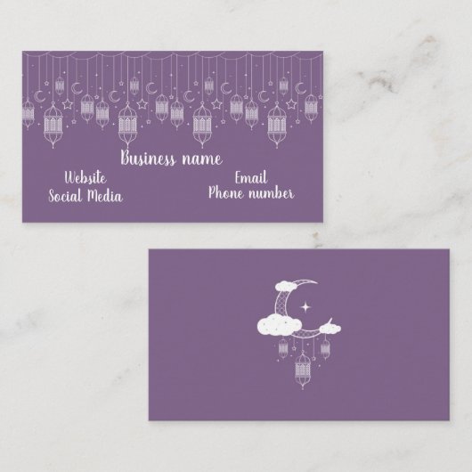 Mystiek ontwerp visitekaartje (Voorkant / Achterkant)