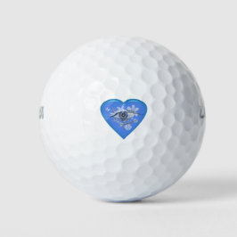 Mystiek Oog Bloemhart Golfballen