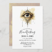 Mystiek Oog Eenvoudige Gotische Steampunk Handvast Kaart (Voorkant / Achterkant)