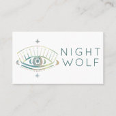 Mystiek Oog Magische Boho Kleurrijke Chic Visitekaartje (Voorkant)