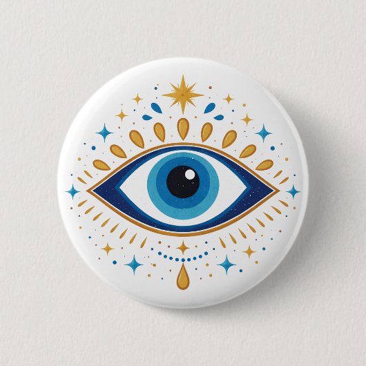 Mystiek oog ronde button 5,7 cm (Voorkant)