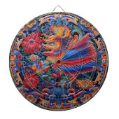 Mystiek Oosters Totem Dartboard Dartbord (Voorkant)