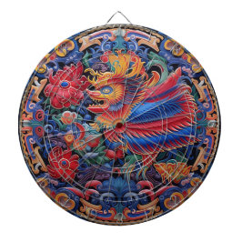 Mystiek Oosters Totem Dartboard Dartbord
