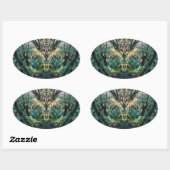 mystiek ovale sticker (Vel)