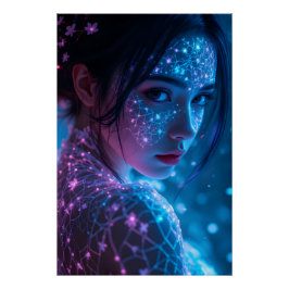 Mystiek over de schouder perfect poster