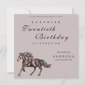 Mystiek Paard ELKE Verrassing Verjaardagsfeest Kaart (Voorkant)