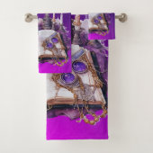 Mystiek Paarse kristal en Tarot geïnspireerd ontwe Bad Handdoek (Insitu)