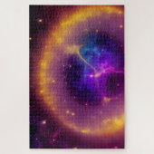 Mystiek Paarse Omgeven door Golden Circle Legpuzzel (Verticaal)