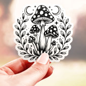 Mystiek paddenstoelenbos sticker