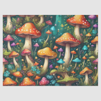 Mystiek paddenstoelenbos tissuepapier