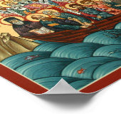 Mystiek pictogram van de Heilige Kerk Poster (Hoek)