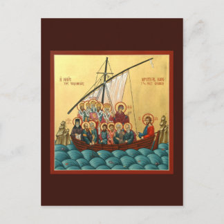 Mystiek pictogram van de Heilige Kerk Prayer Card Briefkaart