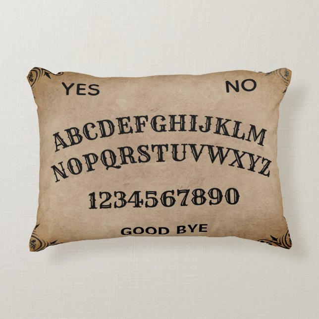 Mystiek pratend spirit board accent kussen (Voorkant)