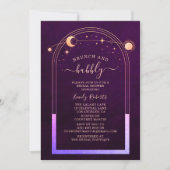 Mystiek Rainbow Plum Celestial Vrijgezellenfeest Kaart (Voorkant)