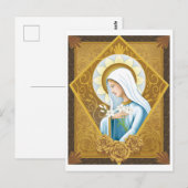 Mystiek Roos Briefkaart (Voorkant / Achterkant)