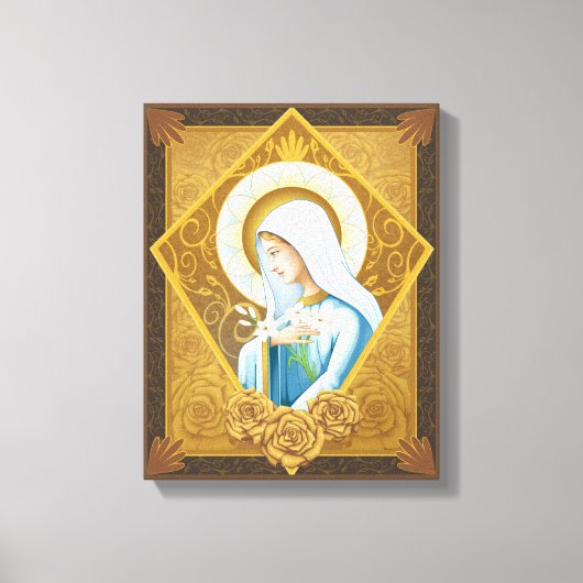 Mystiek Roos Canvas Afdruk (Voorkant)