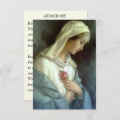 Mystiek Roos Maagd Mary Memorare Prayer Heilige He Bedankkaart (Voorkant / Achterkant)