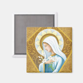 Mystiek Roos Magneet (Voorkant / Achterkant)