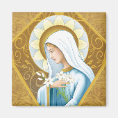 Mystiek Roos Magneet (Voorkant)