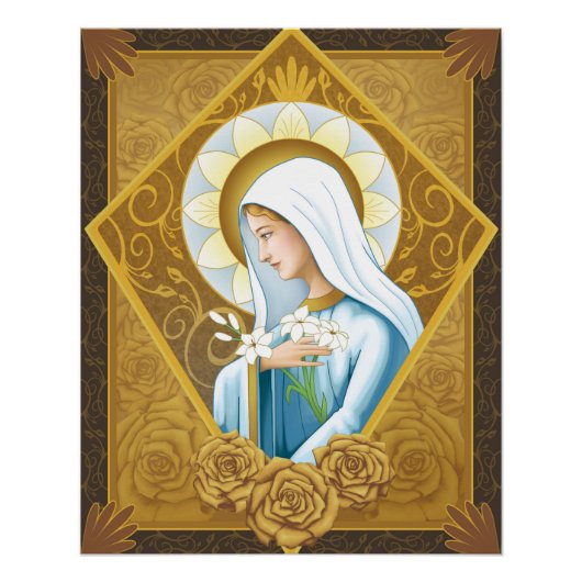 Mystiek Roos Poster (Voorkant)