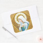 Mystiek Roos Vierkante Sticker (Envelop)