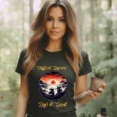 Mystiek Samurai Duel bij Sunset T-shirt