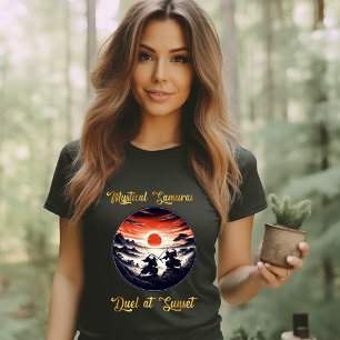 Mystiek Samurai Duel bij Sunset T-shirt