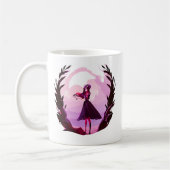 mystiek schattige meid Coffee Mok (Links)