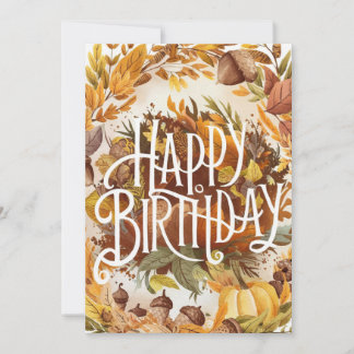 Mystiek Schattige Seizoen Herfst Herfst Gelukkige Kaart