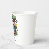 Mystiek Schattige Uil Baby shower Papieren Bekers (Links)