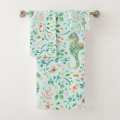 Mystiek Seahorse Patroon Bad Handdoek (Insitu)
