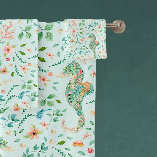 Mystiek Seahorse Patroon Bad Handdoek