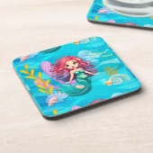 Mystiek sirene ontwerp bier onderzetter (Linkerzijde)