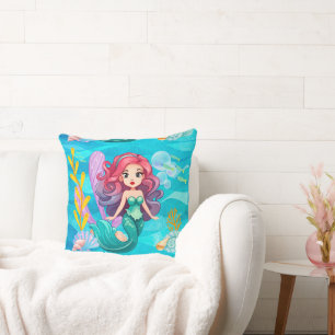 Mystiek sirene ontwerp kussen