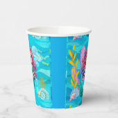 mystiek sirene-ontwerp papieren bekers (Links)