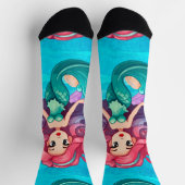 mystiek sirene-ontwerp sokken (Top)