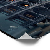 "Mystiek spoken: Halloween Castle Wall Poster" Poster (Hoek)