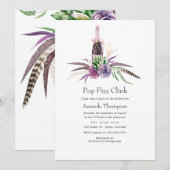 Mystiek Succulent Pop Fizz Clink Vrijgezellenfeest Kaart (Voorkant / Achterkant)