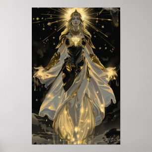 Mystiek Tarot Kaart Design - Illustrated Art Poste Poster