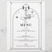Mystiek Tarot Kaart Menu Sign (Voorkant)