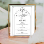 Mystiek Tarotkaart Menukaart Bord Flyer<br><div class="desc">Dit ontwerp heeft een mystieke tarotkaart lay-out met hemelse lettertypen. Bekijk de hele collectie voor meer bijpassende items!</div>