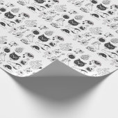 Mystiek Tattoo: Handgetekende  badge Cadeaupapier (Hoek)