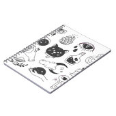 Mystiek Tattoo: Handgetekende  badge Notitieboek (Linkerzijde)